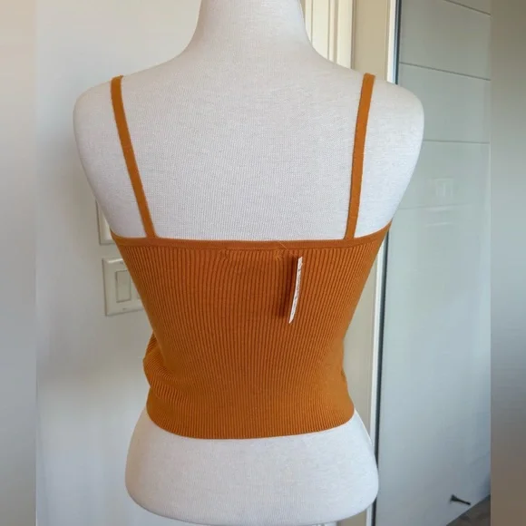 NWT Madewell Yellow Ribbed Cami - Picture 2 of 3